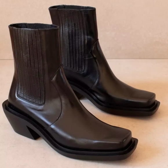 Alohas Ranch black western cowboy boots SZ 42/11 - Picture 6 of 15